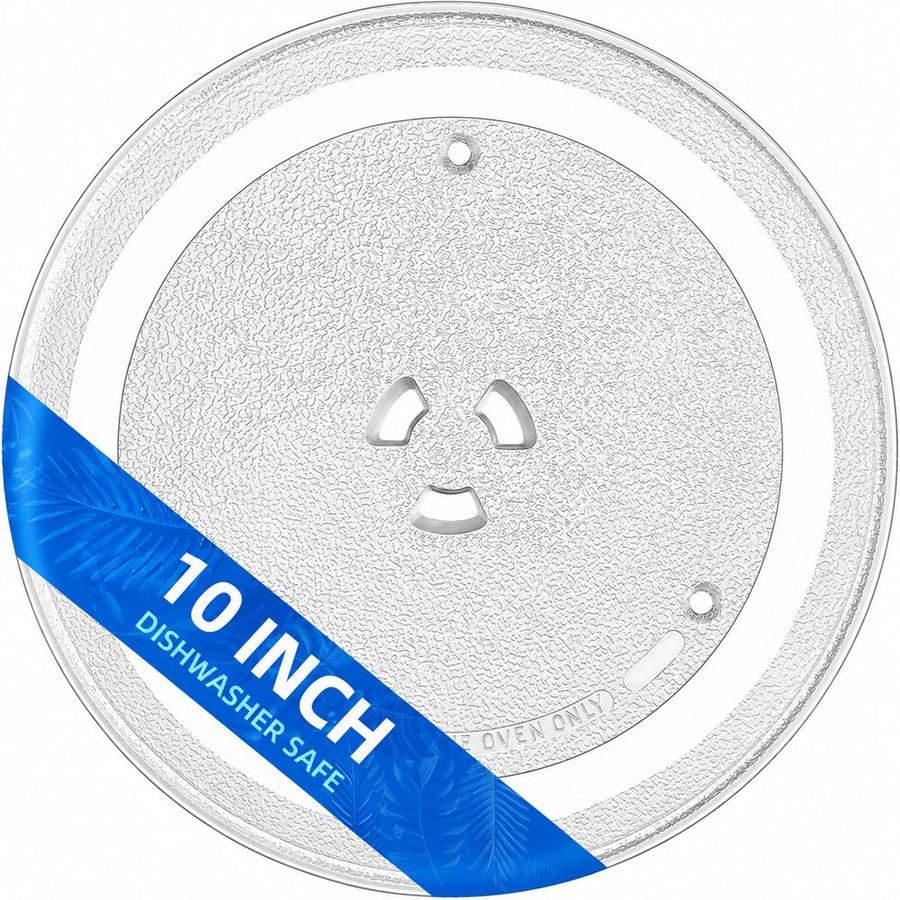 3-lug style microwave glass turntable plate, 255 mm