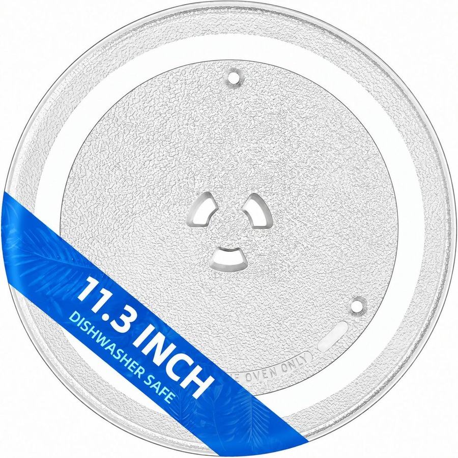 3-lug style microwave glass turntable plate, 288 mm
