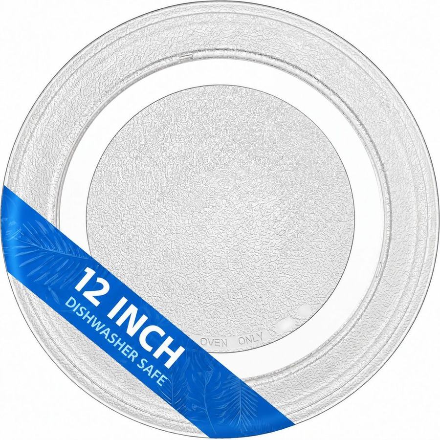 Flat bottom microwave glass turntable plate, 305 mm