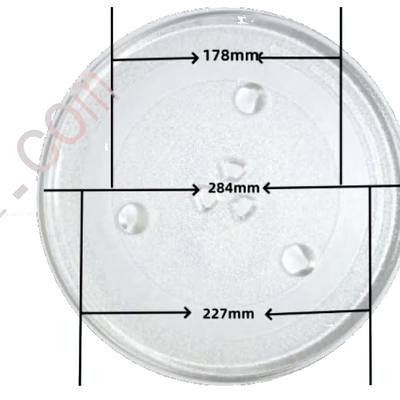 Dimension drawing of Y-Type Glass Turntable Ø 284 mm
