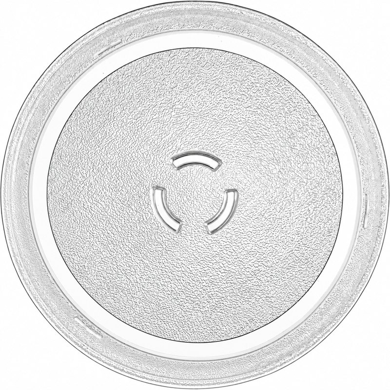 Crescent fitting microwave glass turntable plate